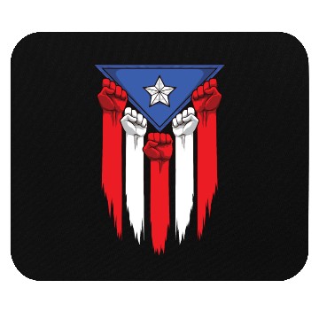 Discover Puerto Rico Flag - Boricua Raised Fists Mouse Pads