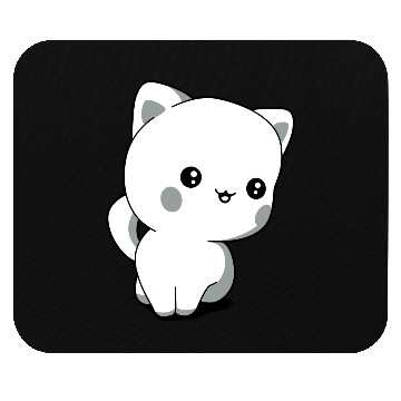 Discover kitten chibi kawaii Mouse Pads