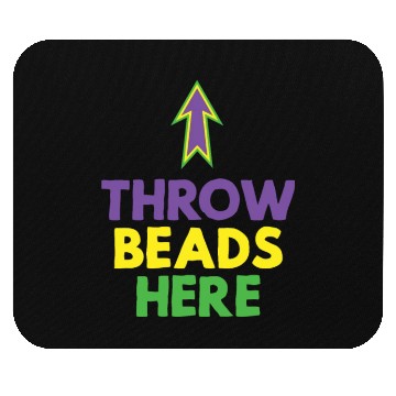 Discover Throw beads here mardi gras party themed Mouse Pads