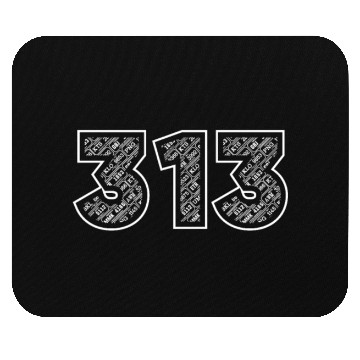 Discover 313 Detroit Welcome To Michigan US City America Mouse Pads