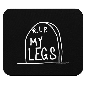 Discover Gravestone RIP My legs gym Mouse Pads