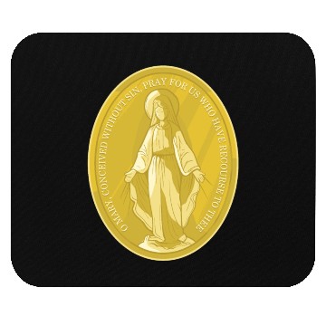 Discover Miraculous medal of virgin mary catholic christian Mouse Pads