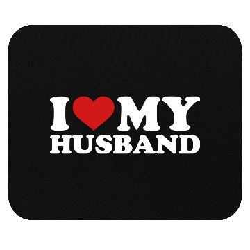 Discover I love my husband Mouse Pads