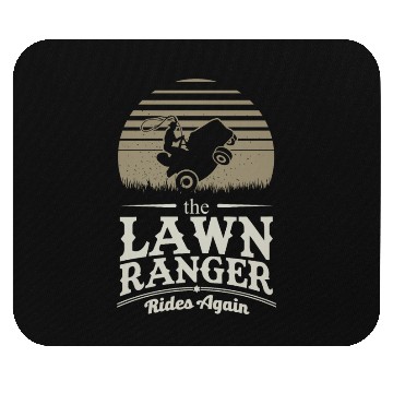 Discover Lawn Ranger Grass Lawn Mower Lone Pun Landscaper Mouse Pads