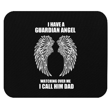 Discover GUARDIAN ANGEL DAD Mouse Pads