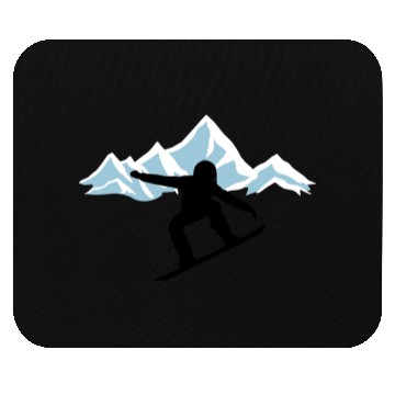 Discover Snowboarding and Mountains Mouse Pads