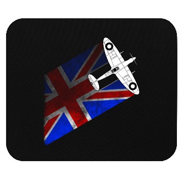 Discover Spitfire UK Flag Mk.1 RAF British WWII Mouse Pads