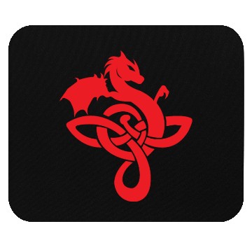 Discover Celtic Symbols Dragon Red Gift Idea Mouse Pads