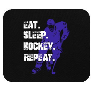 Discover EAT SLEEP HOCKEY REPEAT Mouse Pads