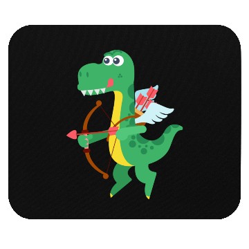 Discover Lovely Dinosaur cupid in Valentine's day Mouse Pads