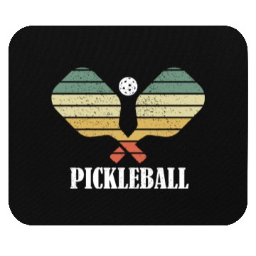 Discover Pickleball Vintage Distressed Retro Player Mouse Pads