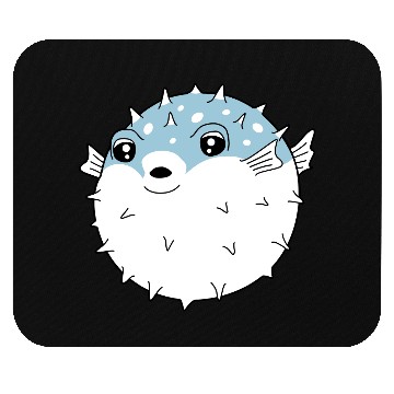 Discover Puffer fish funny Mouse Pads