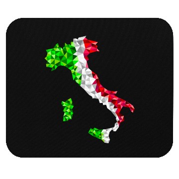 Discover Italy map low poly diamond style Mouse Pads