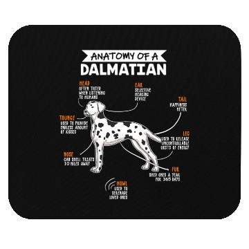 Discover Anatomy Of A Dalmatian Funny Dog Owner Gift Mouse Pads