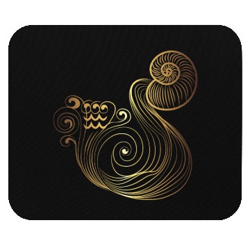 Discover Aquarius Golden Mouse Pads