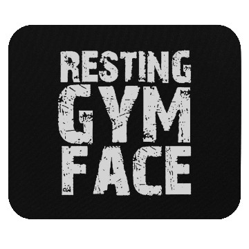 Discover Resting Gym Face Meme Funny Gym Workout Mouse Pads