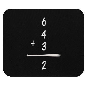 Discover Baseball Math 6 4 3 2 Double Play Cute Mouse Pads Softb