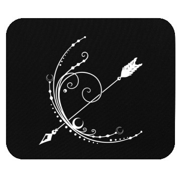 Discover Bow and arrow moon crescent Mouse Pads