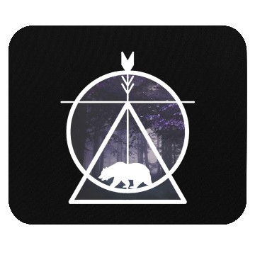 Discover forest mystical baer nature gift Mouse Pads