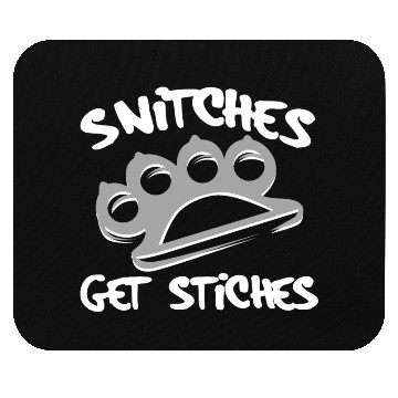 Discover Cool Thug Life Mouse Pads For Gangster "Snitches Get