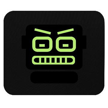 Discover robot computer head Mouse Pads