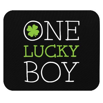 Discover One lucky boy Mouse Pads