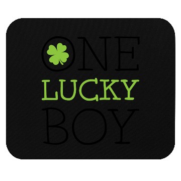 Discover One lucky boy Mouse Pads