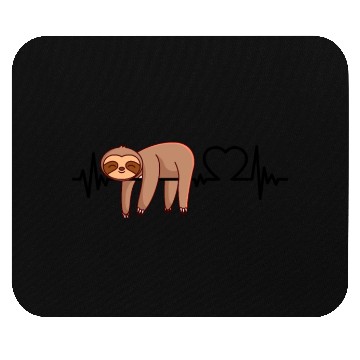 Discover Sloth heartbeat Mouse Pads