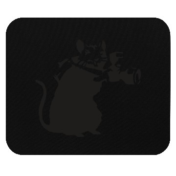 Discover Rat with camera - Banksy Graffiti Mouse Pads