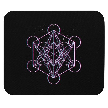 Discover Sacred Geometry Metatrons Cube Psy Trance Yoga Mouse Pads