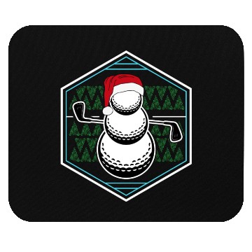 Discover Golf Snowman, snow golf, golf Mouse Pads