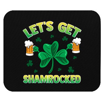 Discover St patricks day Lets Get Shamrocked Mouse Pads
