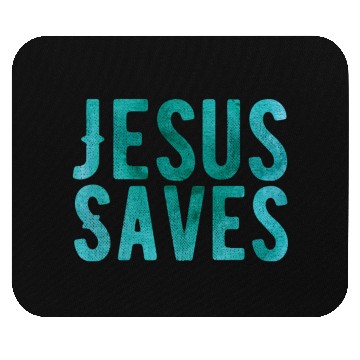 Discover Christian Store - Jesus Saves - Christian Mouse Pads
