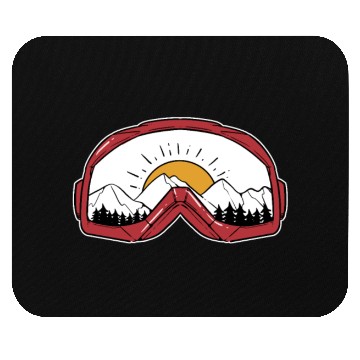 Discover Skiing Goggles - For Skiers Mouse Pads