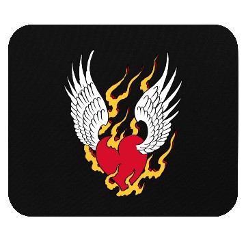 Discover On fire - Angel Heart Mouse Pads