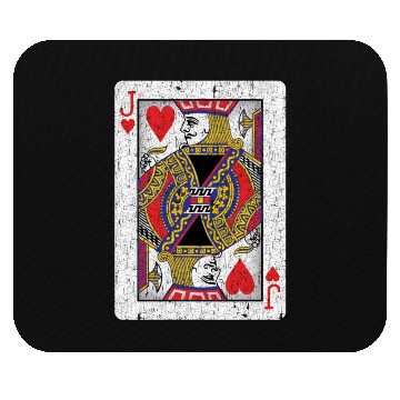 Discover jack of hearts playing card Mouse Pads