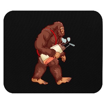 Discover Bigfoot Sasquatch Golf player gift Mouse Pads