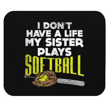 Discover Softball Sister Mouse Pads