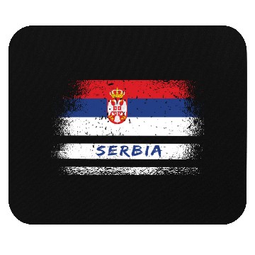 Discover Serbia Vintage Flag Mouse Pads