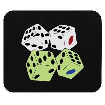 Discover roll ludo dice Mouse Pads