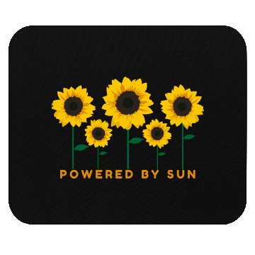 Discover Sunflower Powered By Sun Summer Gift Idea Mouse Pads