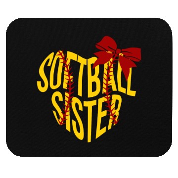 Discover Softball Sister Mouse Pads