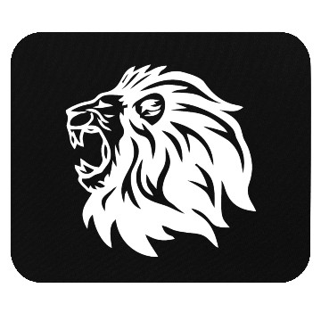 Discover roaring lion head Mouse Pads