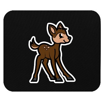Discover Brown Deer Cartoon Animals Cartoon Island Mouse Pads