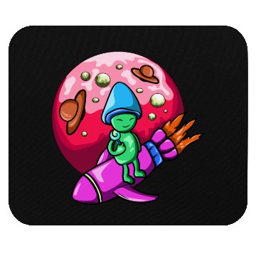 Discover mushroom alien Mouse Pads