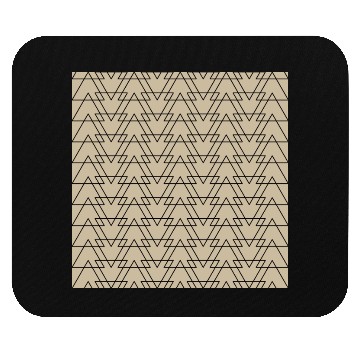Discover Triangle Beige Black Mouse Pads