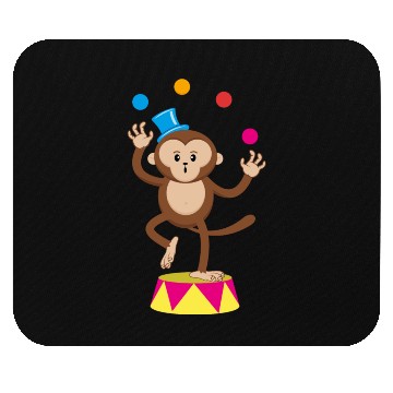 Discover Cute Circus Monkey Ape Comic Cartoon Mouse Pads