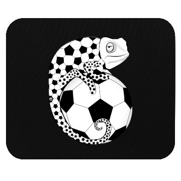 Discover Soccer Chameleon Mouse Pads