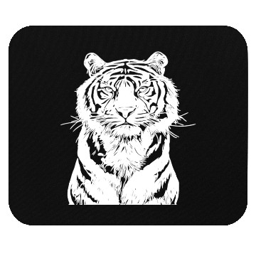 Discover White Tiger Mouse Pads