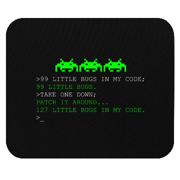 Discover Programmer 99 Little Bugs in My Code Mouse Pads